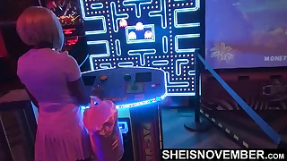 I'm Gonna Fuck My StepSister Tonight When We Leave The Arcade&comma; Innocent Ebony Msnovember Dumped By Her Boyfriend&comma; Decides To Give Into To Doggystyle Sex Near Her Horny StepBrother&comma; Needing To Fuck On Sheisnovember